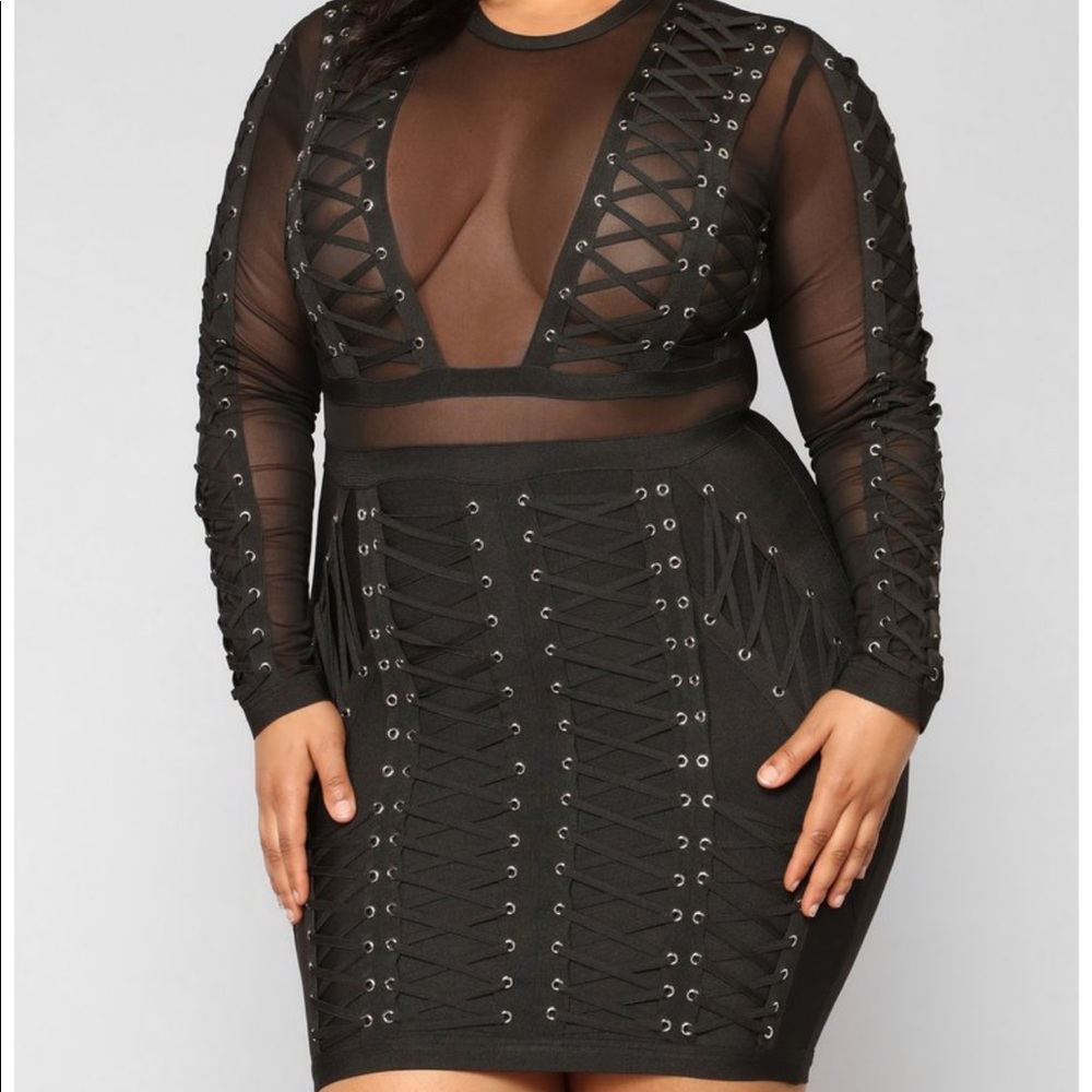 Plus size Bandage dress